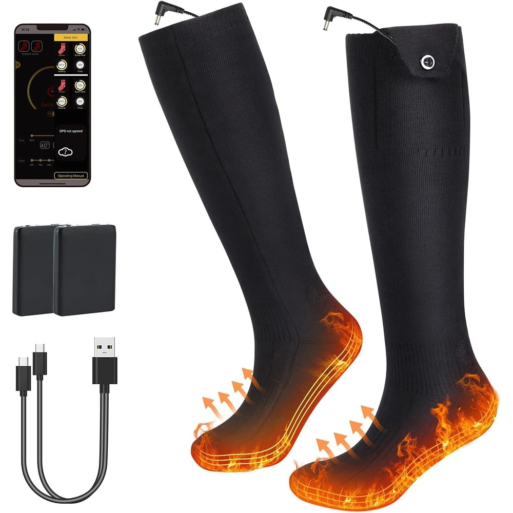 Electric Heated Socks Rechargeable Battery Foot Winter Warm Hunting Socks